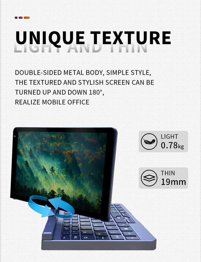 OEM 8 Inch Ips Touch Screen Mini Laptop Computer 12g Ddr5 1tb Ssd For Home Business