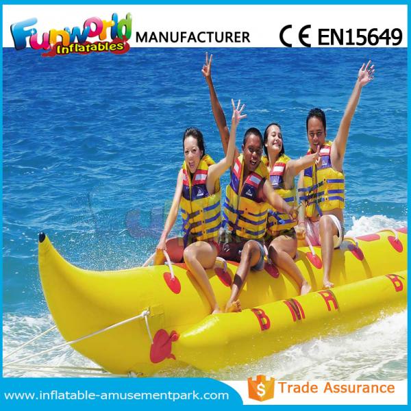 Quality Banana Boat Inflatable Water Toys / Water Towable Tube with Customized Size for sale