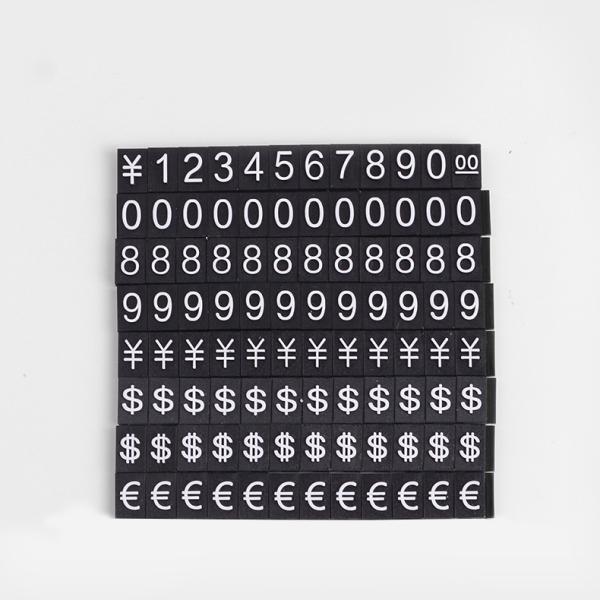 8x12mm Adjustable Counter Top Tags With Wood Plastic ABS Alloy Board Stand Frame