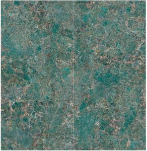 Green Colour Marble Slab Polished Granite Floor Tiles 6mm Thickness