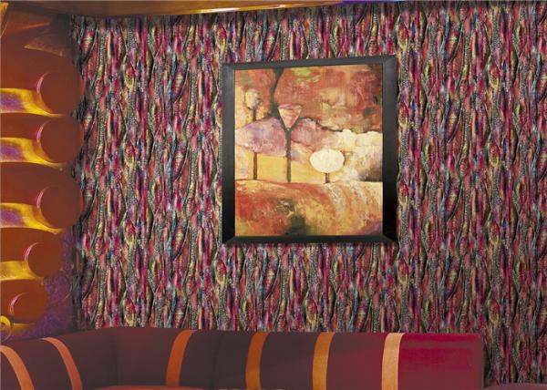 Quality Anti - Crack Modern Removable Wallpaper Waterproof For Show Room , Stripe Design for sale