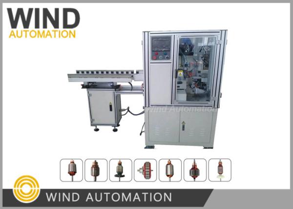 Commutator Turning Machine Copper Burrs Remove For DC Motor With Copper