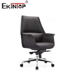 China Black Swivel Leather Counter Height Stools Metal Legs  PU Padded on sale