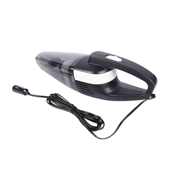 Quality DC12V Handheld Car Vacuum Cleaner With Cigarette Lighter LED Lamp Plastic Black for sale
