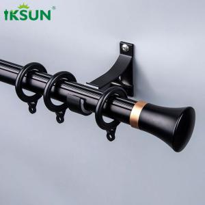 China Anodized 19 Ft Curtain Rod , Extendable Curtain Pole Set For Home Decor on sale