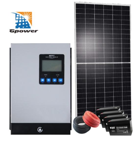 Quality IEC 8000W Grid Tied Solar System With Battery Backup for sale