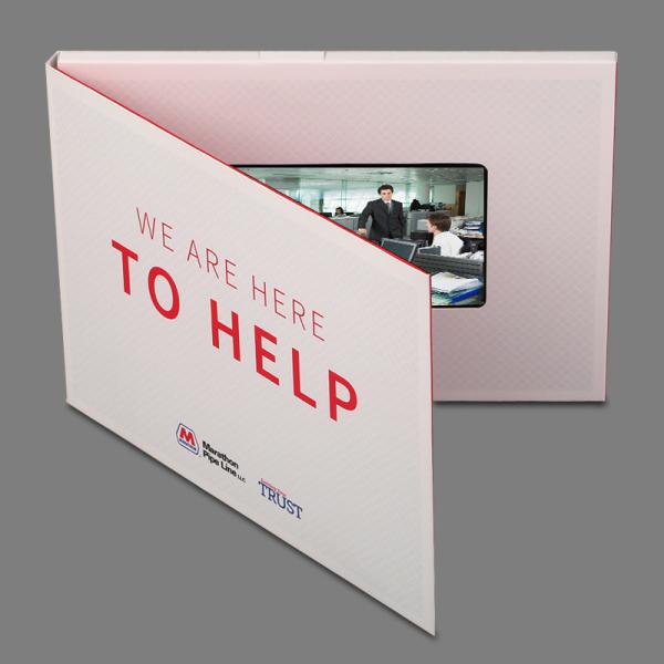 Custom Video Greeting Cards Lcd Brochure With Video Screen , 4.3"-10" Screen