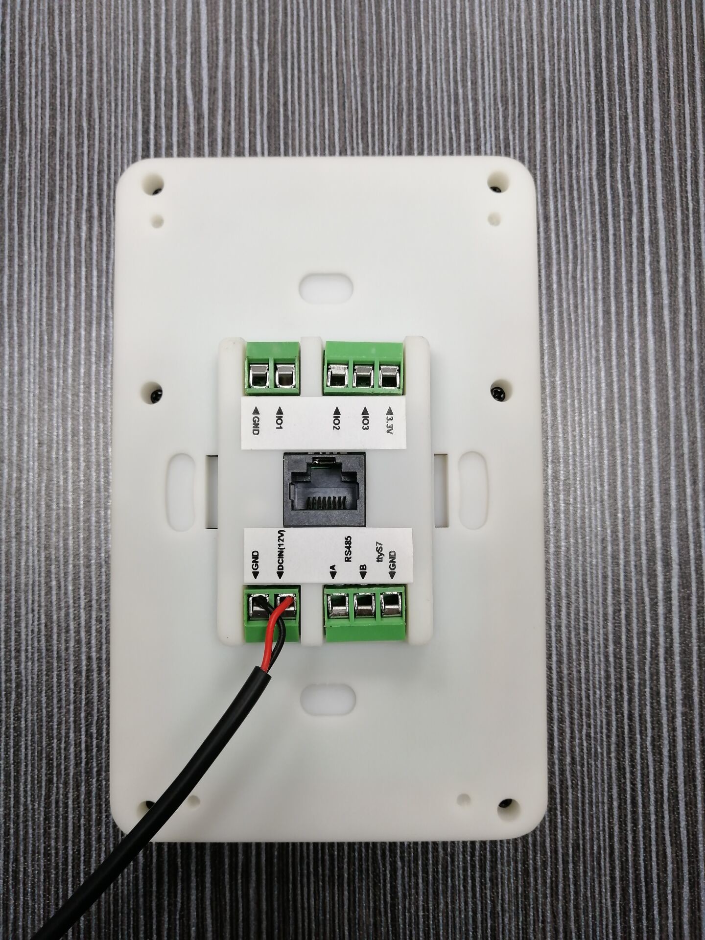 Multi Option Industrial NFC Reader Terminal 5 Inch Android Based Wall Mount POE Touch Panel