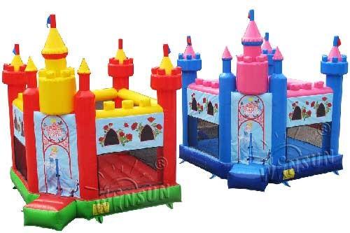 Inflatable Princess Bounce House For Amusement Park / Leisure Center
