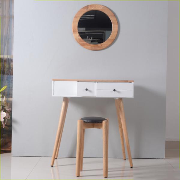 Quality 70cm Length 18KG 2 Drawer Mirrored Dressing Table Stool for sale