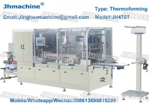 Plastic Thermoforming machine for Food trays/egg trays within cutting and stacking device