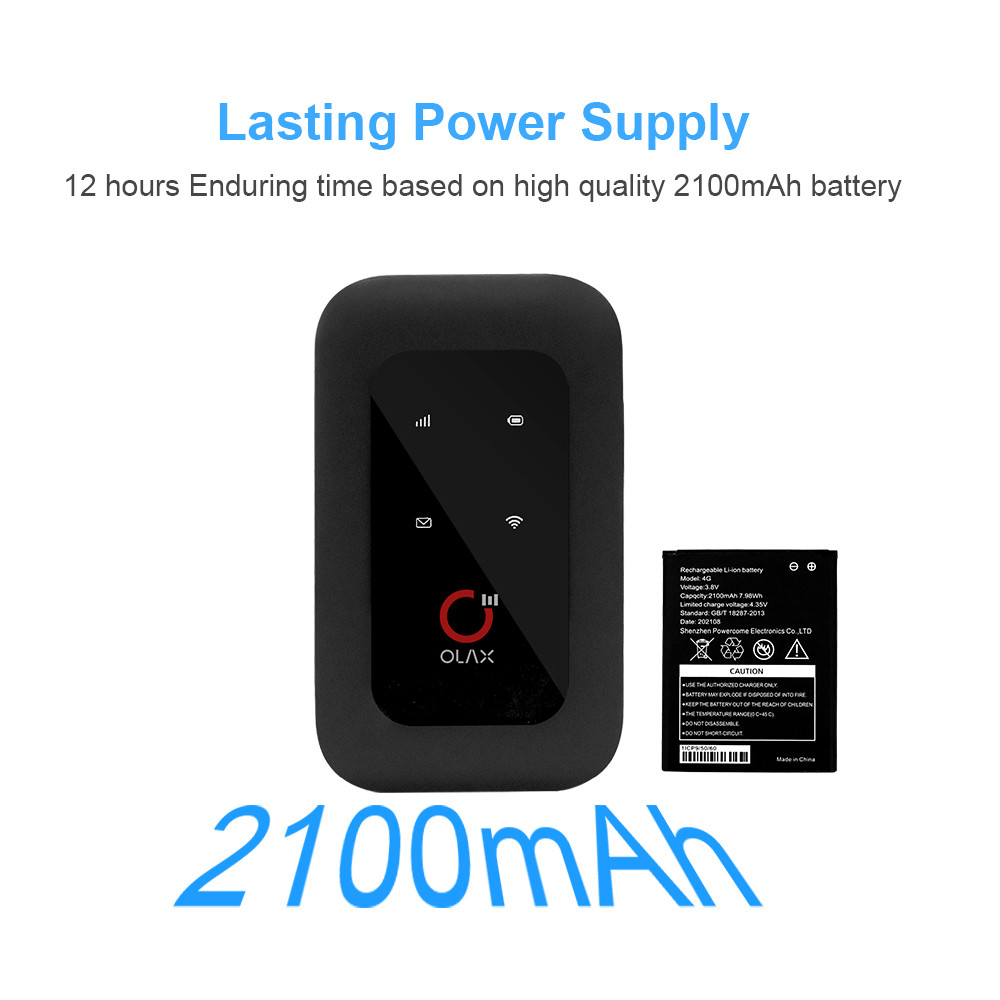 WiFi Router Pocket Mifis 300mbps Support B2 4 7 12 13 28a10 Users OLAX MF950U