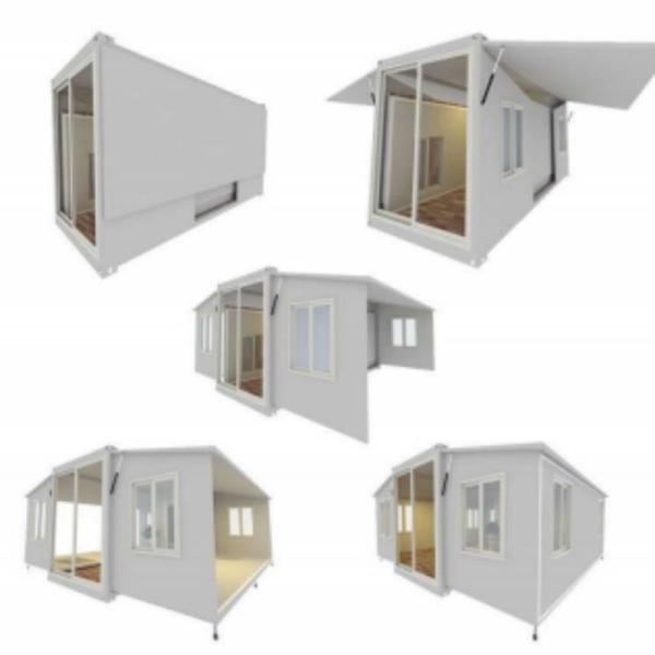 40 Ft Expandable Mobile Home with 2 Bedroom Expanding Container House and Steel Door