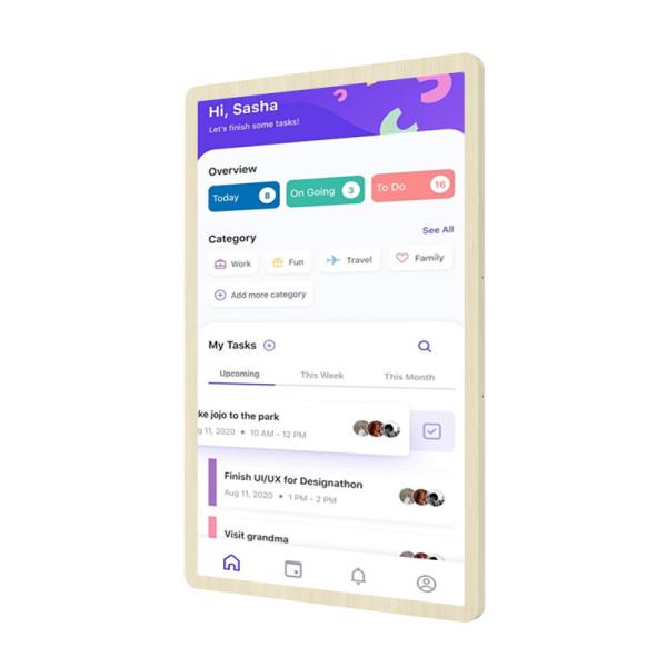 Quality Ultra Slim Electronic Wall Calendar Touch Screen Smart Calendar Wall Display WiFi 6 With Mu-MIMO for sale