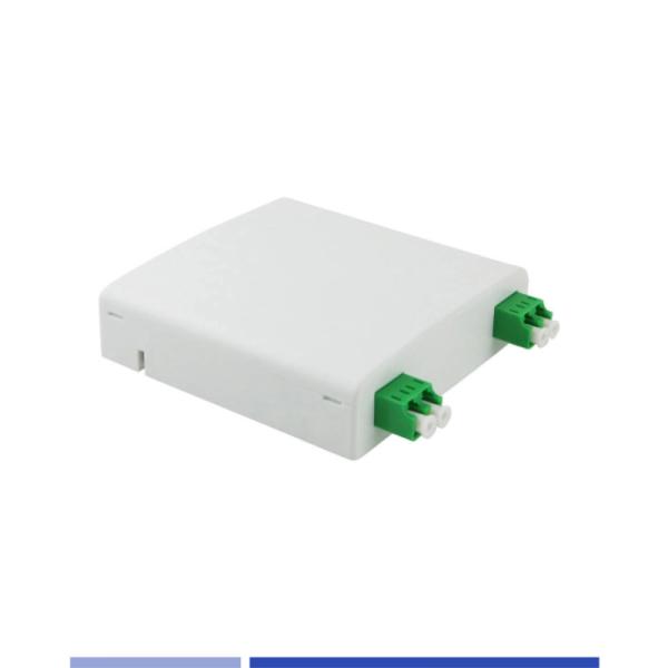 Quality 2 Core Adapter Fiber Optic Surface Box Suitable for LC/SC 2 Port Indoor FTTH Box for sale