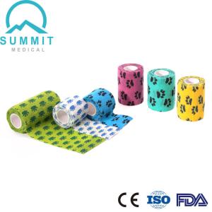 Non Woven Elastic Cohesive Bandage For Wrist Ankle Spraining