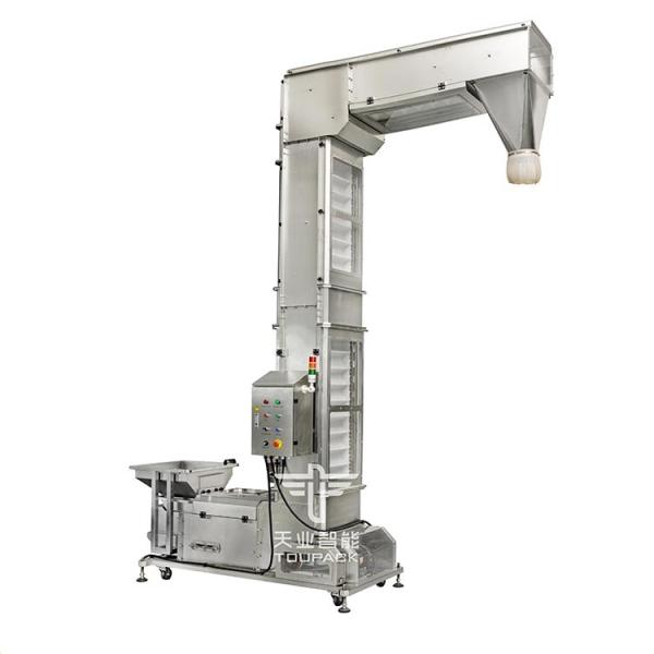 Quality SUS304 Food Grade PP Z Type Bucket Elevator Conveyor for sale