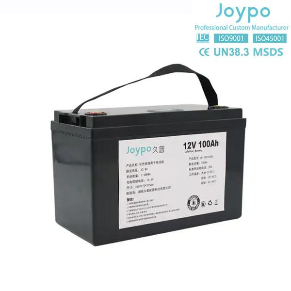 Quality Deep Cycle Lifepo4 Marine Lithium Battery 12.8V 100Ah IP67 Waterproof For Boat for sale