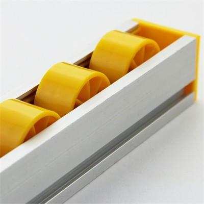 Quality Width 39mm JY 2045C Aluminum Roller Track PP Roller Rail Track for sale