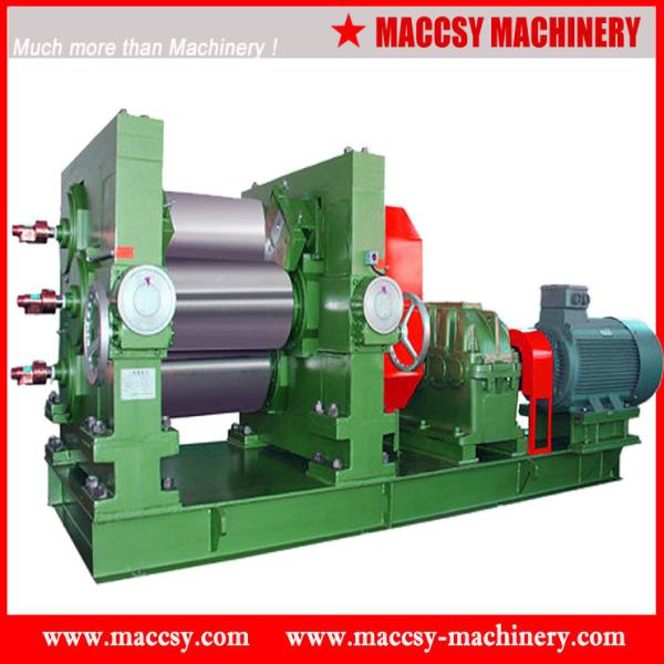 Quality Rubber 3-roller refiner mixing mill RM100 series from Maccsy for sale