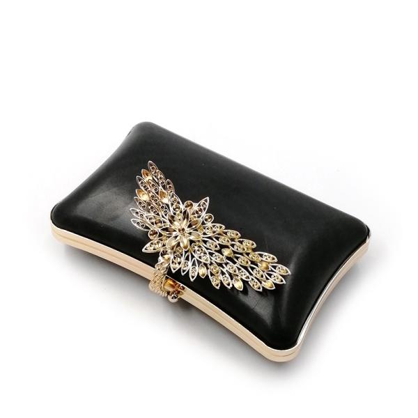 Gorgeous Flower Clasp Pillow Shape Box Clutch Frame Lady Cluthes