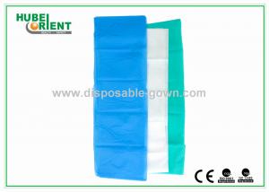 Buy cheap 100% PP Nonwoven Disposable Bed Sheets For Travel Light Blue / White Color product