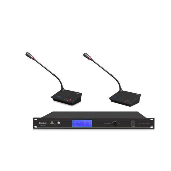 Quality Desktop Gooseneck Microphone Digital Discussion System Dual Channels GESTTON for sale