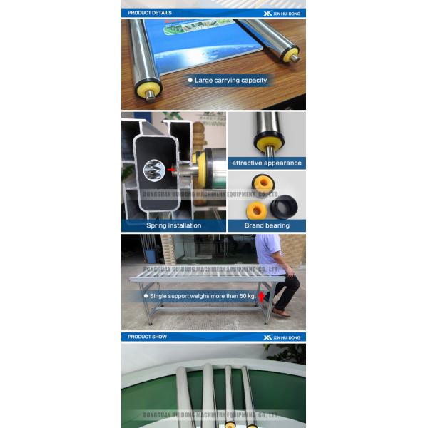 Stainless Steel Adjustable Line Shaft Conveyor Fire Resistant Customized Size