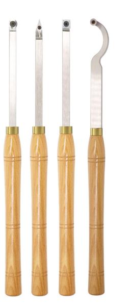 Quality Carbide Tipped Wood Turning Tools Sets Round Shape With 12mm Inserts for sale