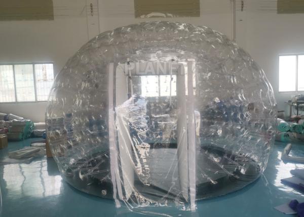 Quality Airtight Igloo Transparent Inflatable Dome Tent With Led Light for sale