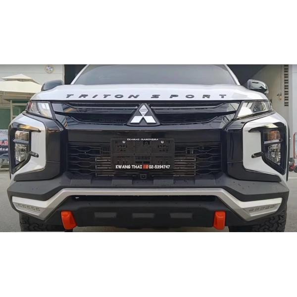 Plastic Front Bumper Guard For Triton L200 2019+ With LED Lights