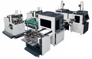 Buy cheap Fully Automatic High-Speed And High-Efficiency Double-Channel Rigid Box Forming Machine 50 Pairs Per Min product