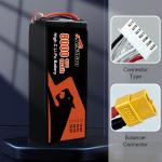 Racing FPV Drone Lithium Polymer Battery Pack 8S2P 22.2V 8000mAh 30C 70C with