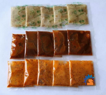 1 - 50 Gram Automatic Sachet Packing Machine For Wasabi Paste / Liquid Food