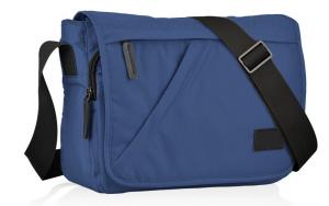China Customized Blue Nylon Travel Messenger Bag With Lots Of Pockets 32*23.5*9 Cm on sale