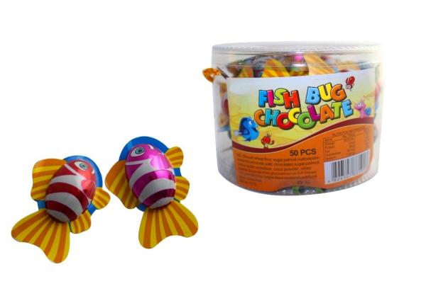 Quality Fish Bug Animal Shaped Chocolates With Interesting Pattern HACCP Approved for sale
