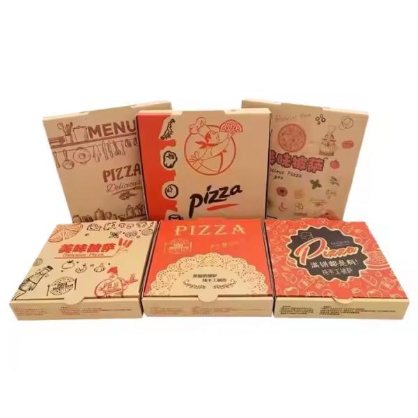 Quality Food-Grade Recyclable Pizza Boxes Custom Logo OEM Accepted for sale