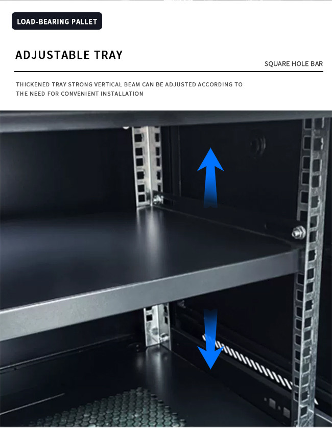 Removable Doors Network Rack Durable Steel Material for Networking