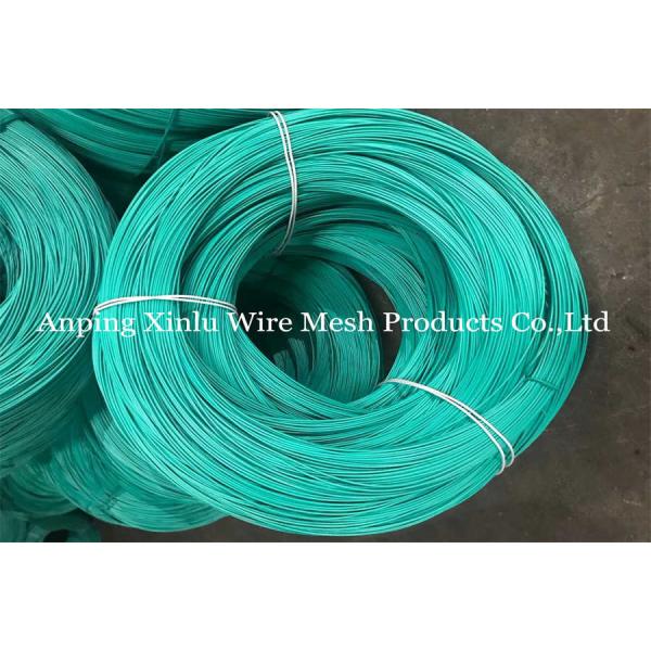 6 Inch Double Loop Tie Wire Anti Rust 1.0mm 16 Gauge Coloured PVC Coated Baling Tie Wire