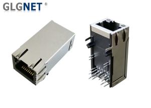 China 10G Magnetic RJ45 Power Over Ethernet Connector With UPOE+ Single Port Latch Up on sale