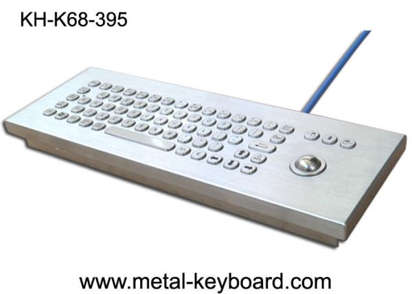 Quality IP65 Industrial Metal Rugged Keyboard with trackball , Desktop computer keyboard for sale