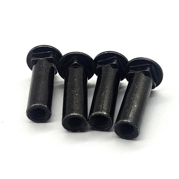 Flat Head Stainless Steel Barrel Nuts Black Sleeve Barrel Nut M3