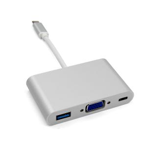 Buy cheap Data Transmission 3.0 Usb Type C To Vga Adapter , 5V 3A Multiport Usb Hub product