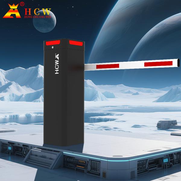 Quality HCW Automatic Car Parking Garage Vehicle Barrier Gate With Servo Motor Fast Speed 1-6m Boom for sale