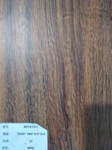 Fireproof 5mm Durable Click WPC Vinyl Plank Flooring