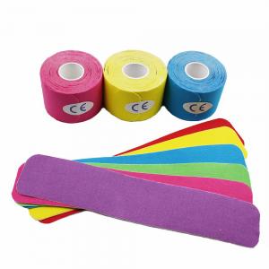 China Medical Sports Wrap Bandage Tape Waterproof Kinesiology Precut Muscle Tape 5cm on sale