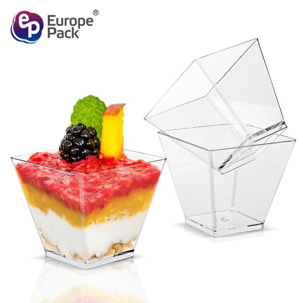 Quality Food grade environmental protection material disposable square 58ml ps cup for sale
