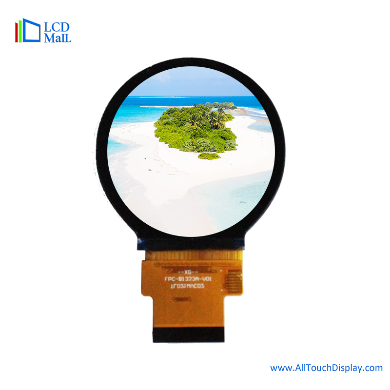 Circular TFT LCD HMI Display 2.1 Inch 480x480 Resolution MCU Interface