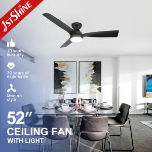 China 5 Speed Remote Control Decorative Ceiling Fan , Mdf Blades Black Plastic Ceiling Fan on sale