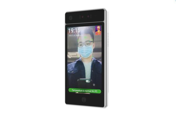Quality 0.3m-2m Thermal Face Recognition Device Temperature Measurement 10.1 Inch Touch Screen for sale